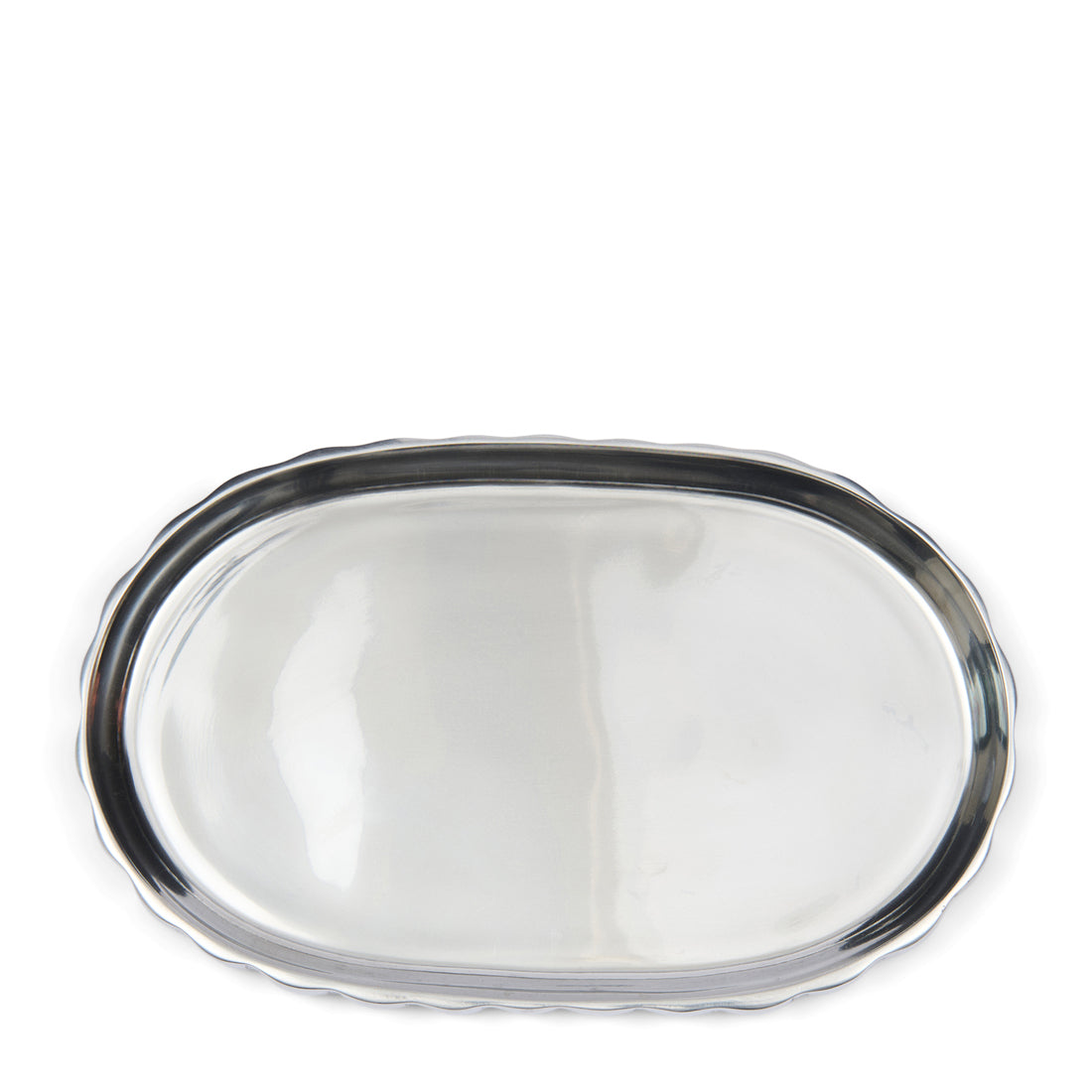 Riviera Maison Dienblad Klein Zilver - Wavy Mini - Aluminium