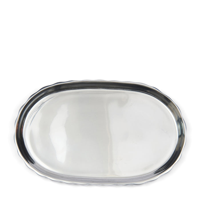 Riviera Maison Dienblad Klein Zilver - Wavy Mini - Aluminium