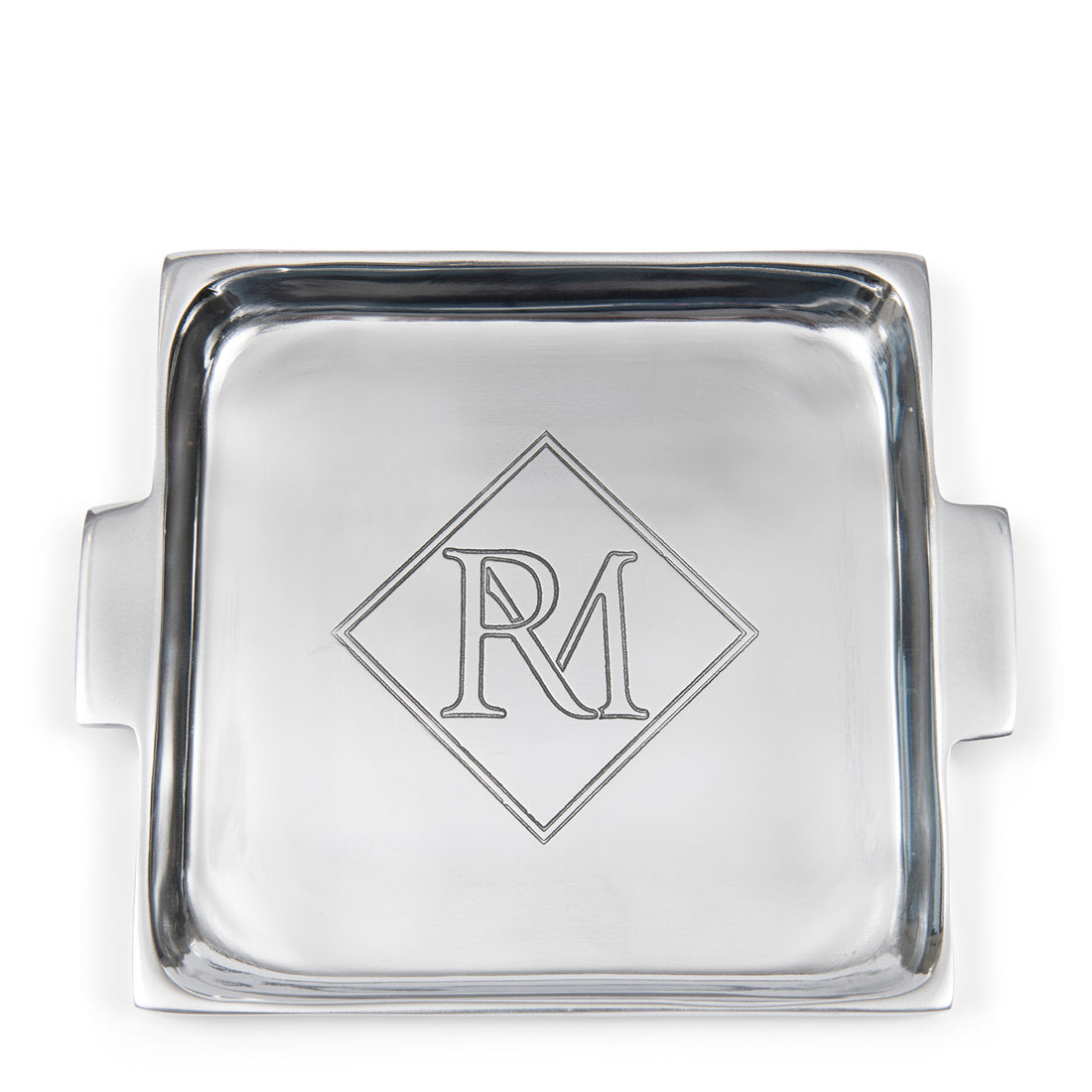 Riviera Maison Dienblad Rechthoek Zilver - RM Monogram - Aluminium