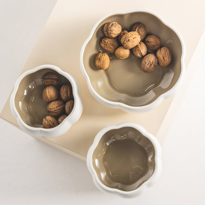 Riviera Maison Schaal Wit|Beige - Pumpkin - Porselein (ØxH) 20x6