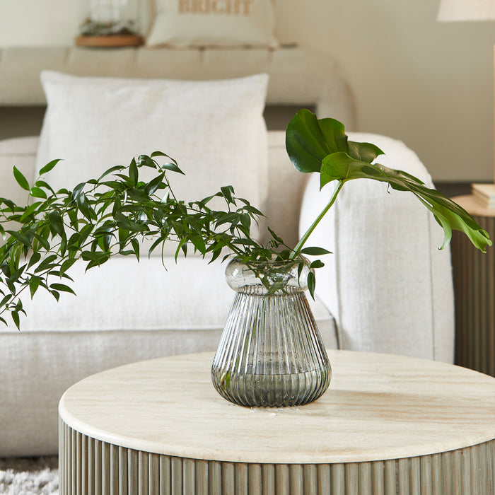 Riviera Maison Vaas Grijs - Becka - Glas (ØxH) 21x25