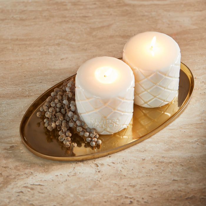 Riviera Maison Kaarsenplateau Zilver - Gabrielle - Aluminium