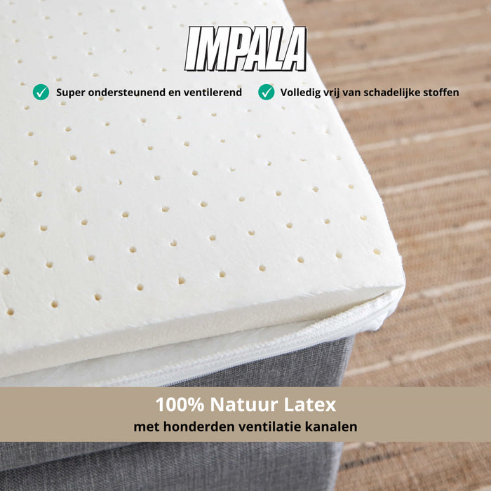 Impala - Ondersteunend Latex Topmatras - 180x210cm