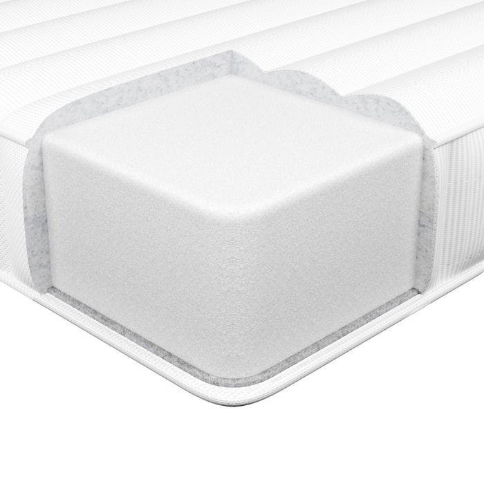 Beliani - PRECIOUS - Schuimmatras - Wit - 80 x 200 cm - Polyester