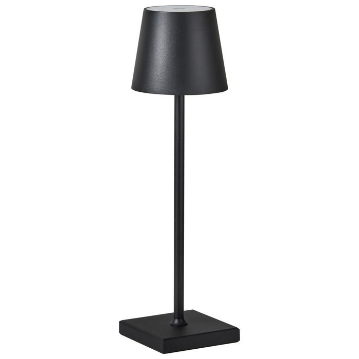 Beliani - BACEIRO - Tafellamp - Zwart - Aluminium