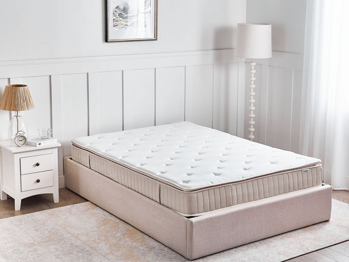 Beliani-DAYDREAM-Pocketveringmatras medium-Wit-160 x 200 cm-Polyester