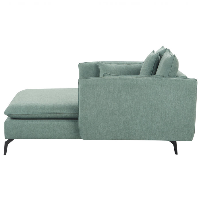 Beliani - CHARMES - Chaise Longue - Groen - Polyester