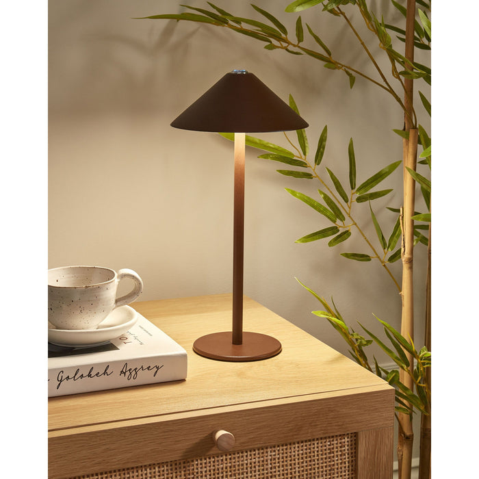 Beliani - FRANCOLI - Tafellamp - Bruin - Aluminium