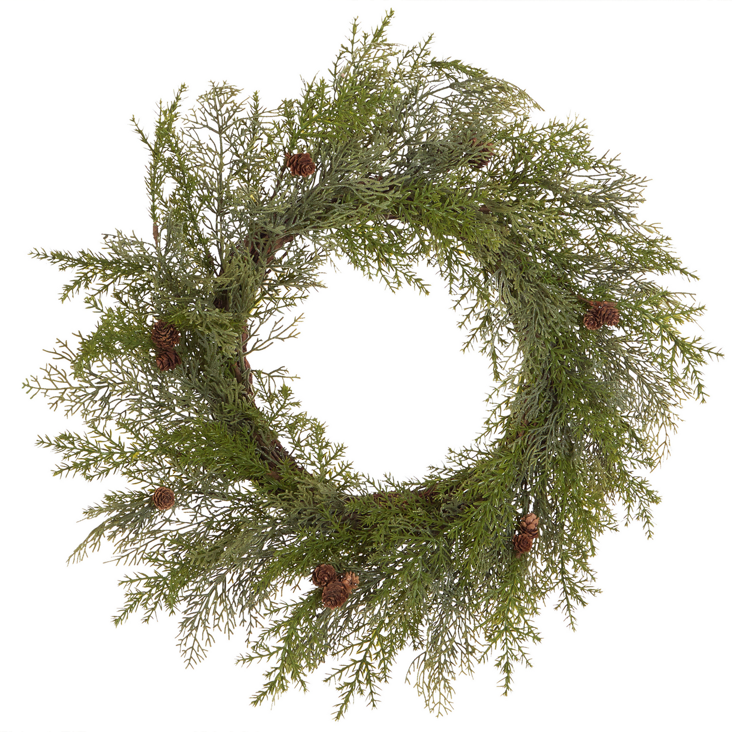 Beliani - PANRUN - Kerstkrans - Groen - 70 cm - Synthetisch