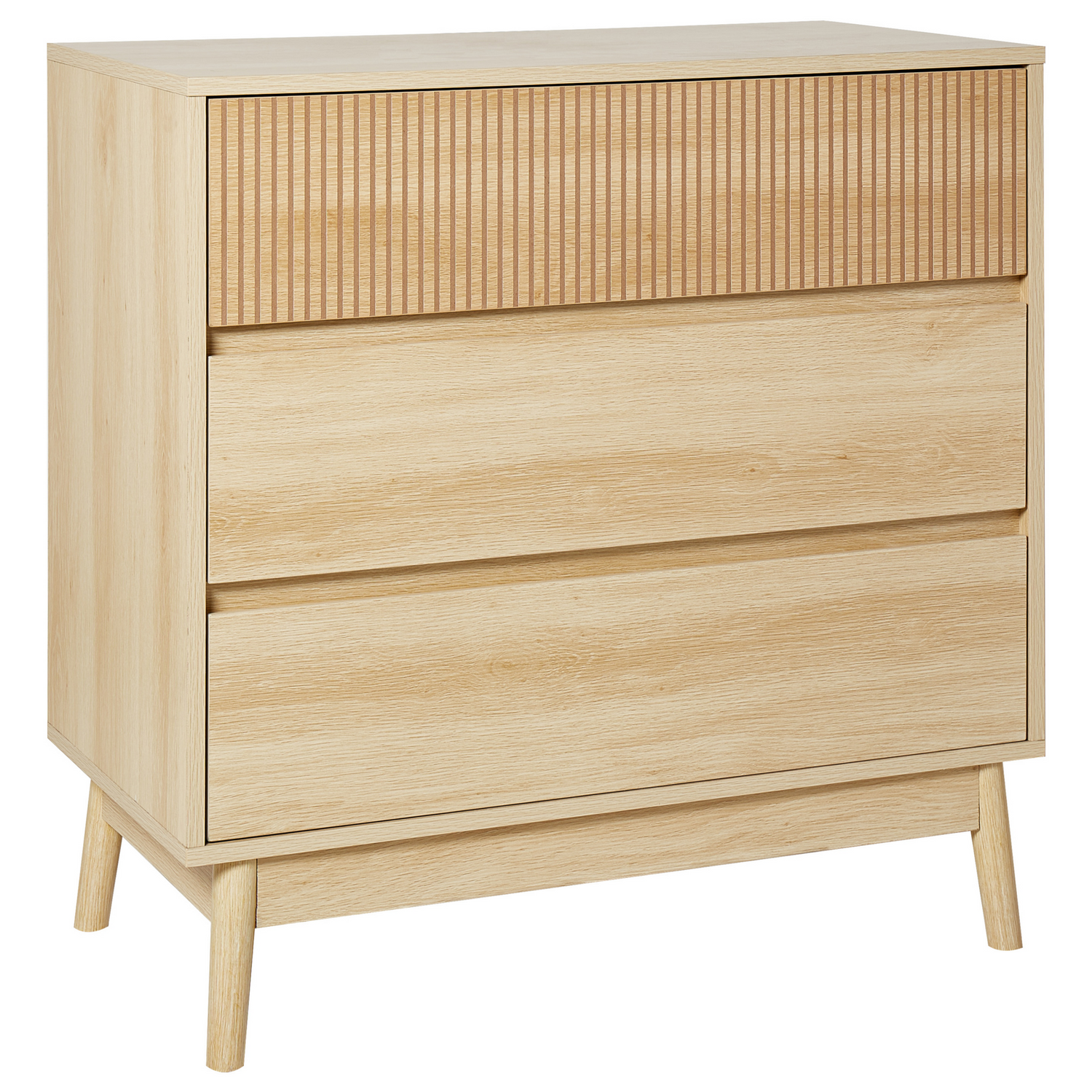 Beliani - WALES - Ladekast 3 lades - Lichte houtkleur - MDF