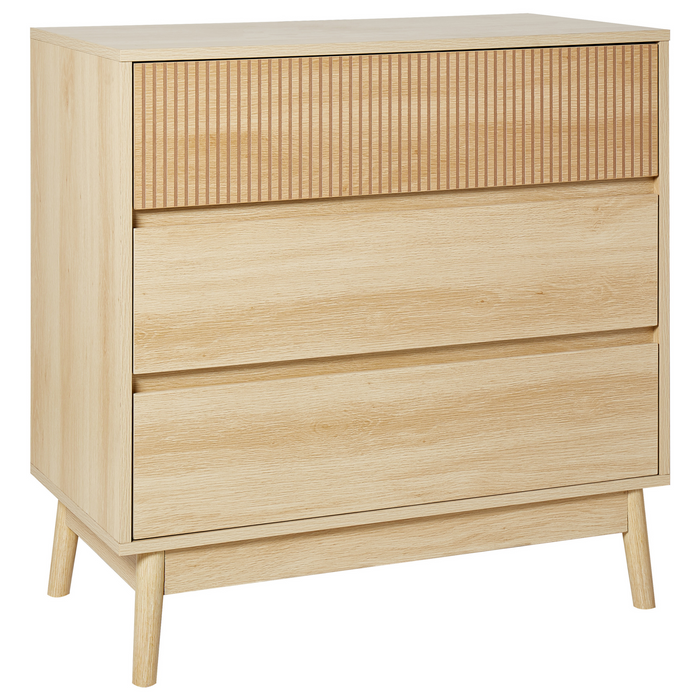 Beliani - WALES - Ladekast 3 lades - Lichte houtkleur - MDF