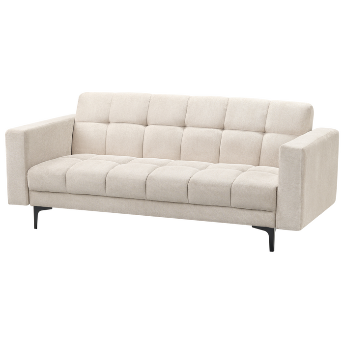 Beliani - ALNES - Slaapbank - Beige - Polyester