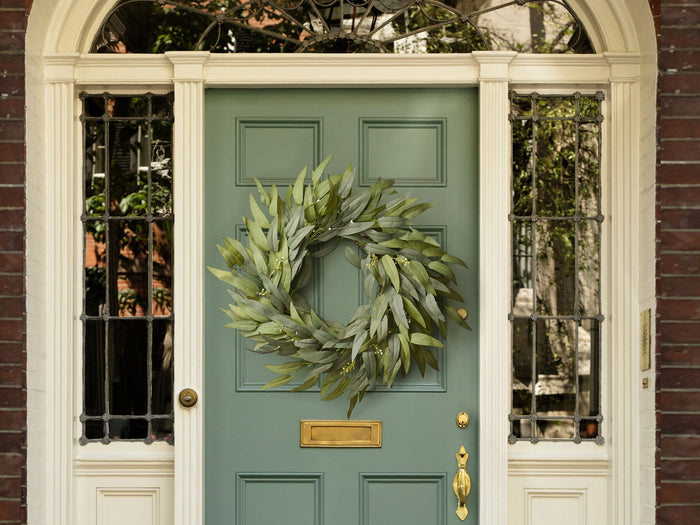 Beliani - GAMRUN - Krans - Groen - 65 cm - Synthetisch