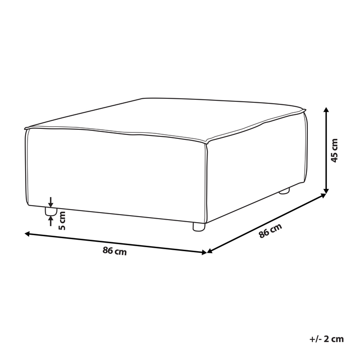 Beliani - ARDAL - Ottomaan - Beige - Polyester