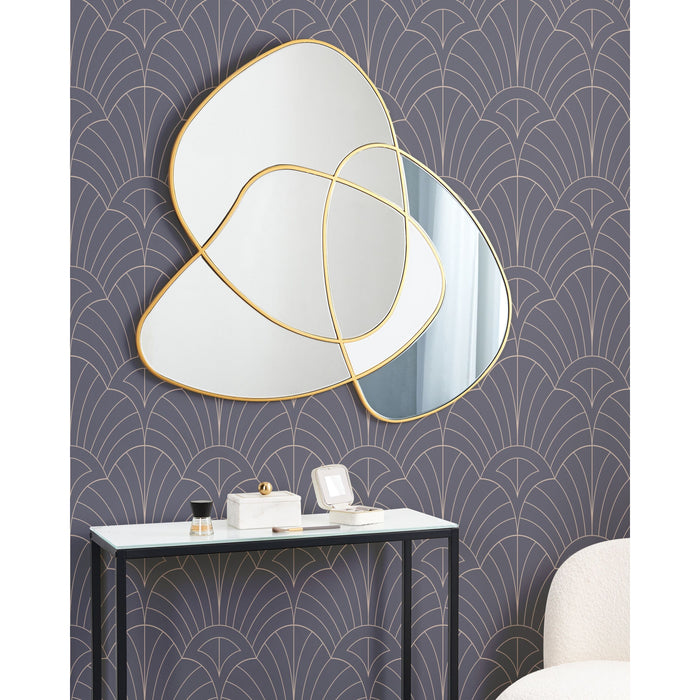 Beliani - TAILLY - Wandspiegel - Goud - 99 x 89 cm - Glas