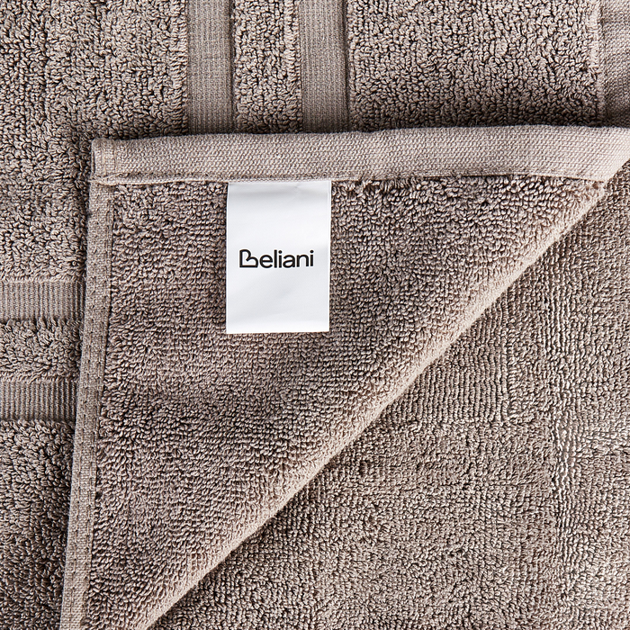 Beliani - AREORA - Handdoek set van 11 - Taupe - Katoen