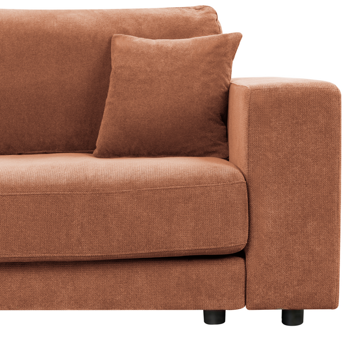 Beliani-LOFOTEN-Hoekbank 3-zits-Lichtrood-Rechtszijdig-Polyester