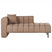 Beliani-LANNILS-Chaise longue-Lichtbruin-Linkszijdig-Polyester