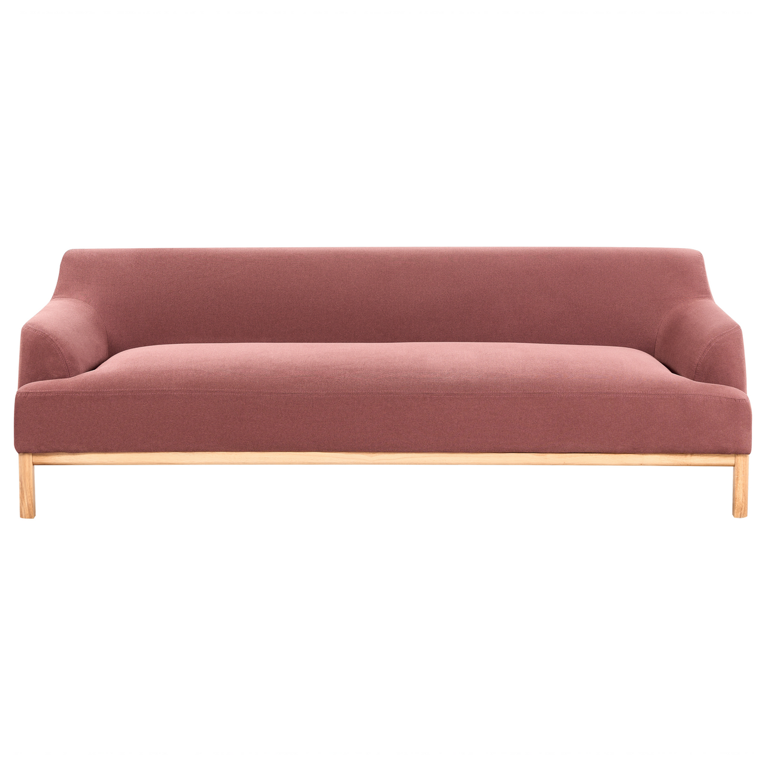 Beliani - SOSJO - Driezitsbank - Bordeaux - Polyester