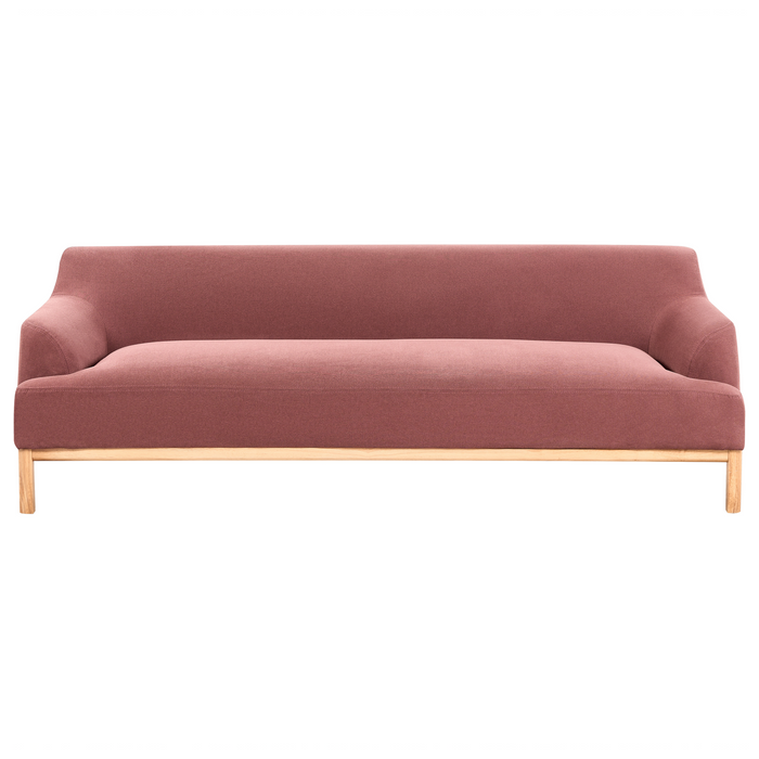Beliani - SOSJO - Driezitsbank - Bordeaux - Polyester