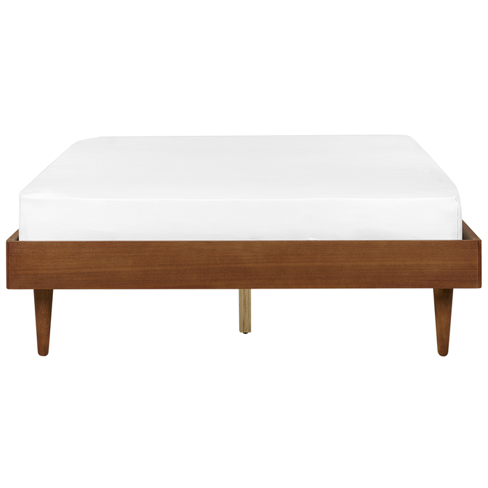 Beliani - TOUCY - Bed met LED - Lichtbruin - 140 x 200 cm - Rubberhout