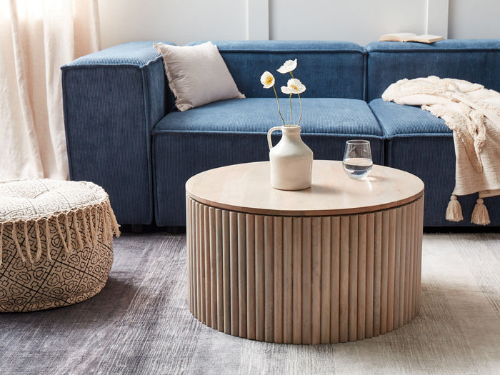 Beliani - KIRKWOOD - Salontafel - Lichte houtkleur - Mangohout