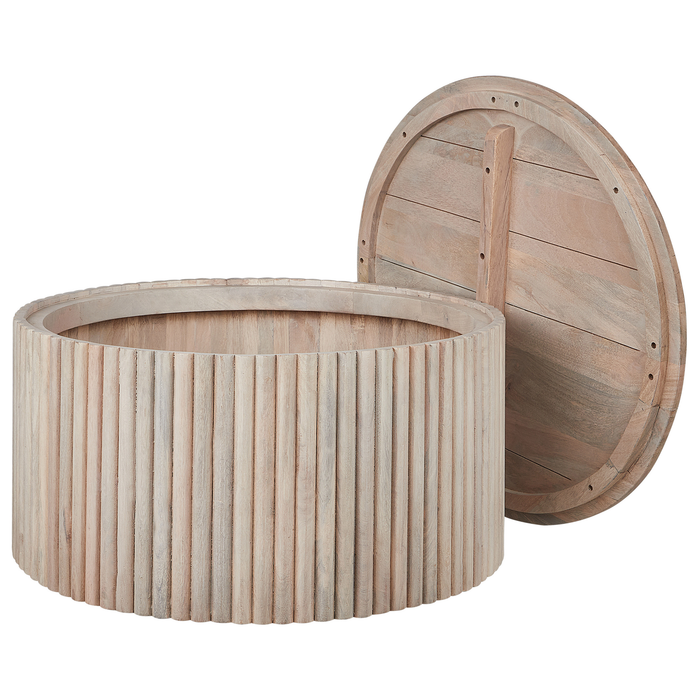 Beliani - KIRKWOOD - Salontafel - Lichte houtkleur - Mangohout