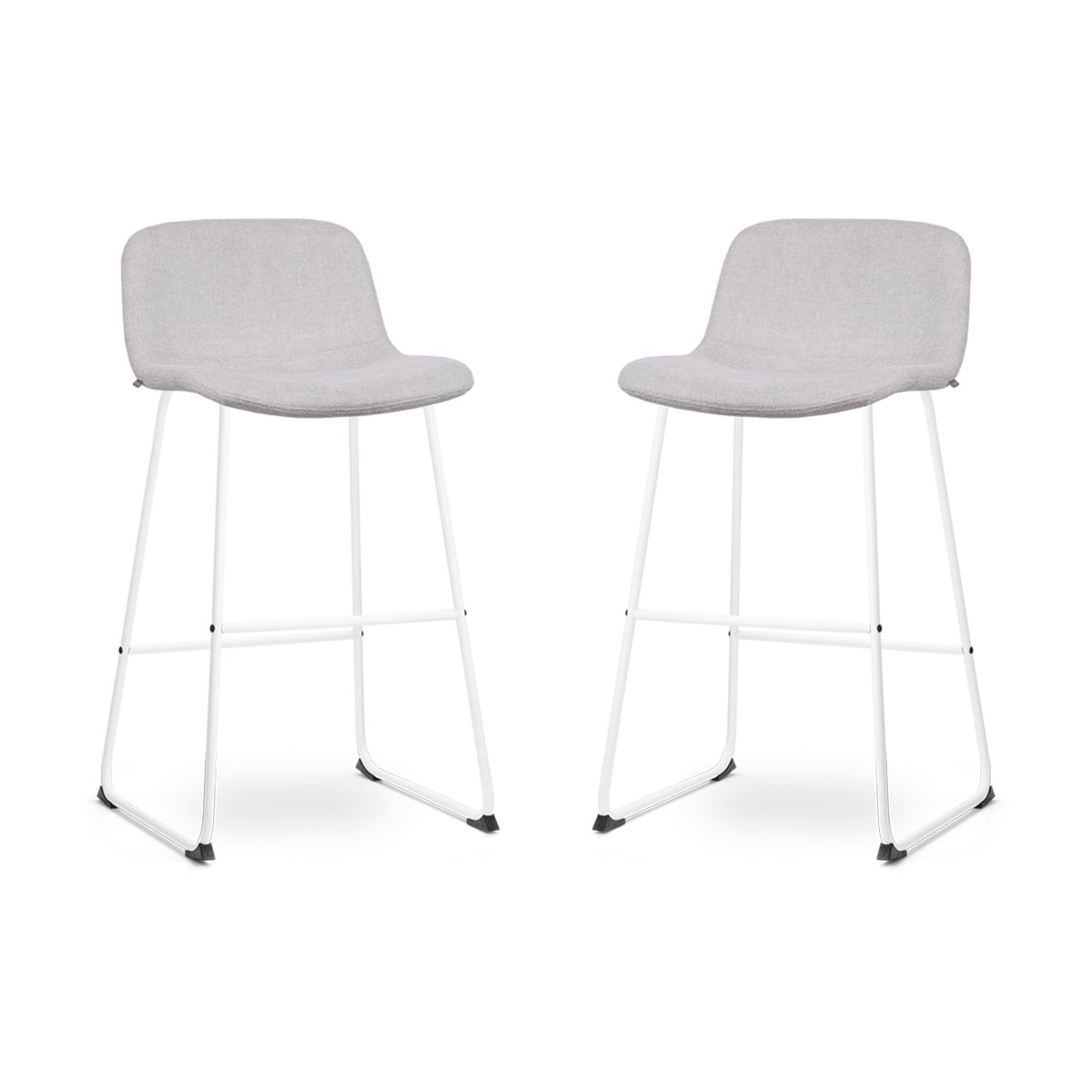 Nolon Nino-Mats Barkrukken Set van 2 - Beige - Wit - 75 cm