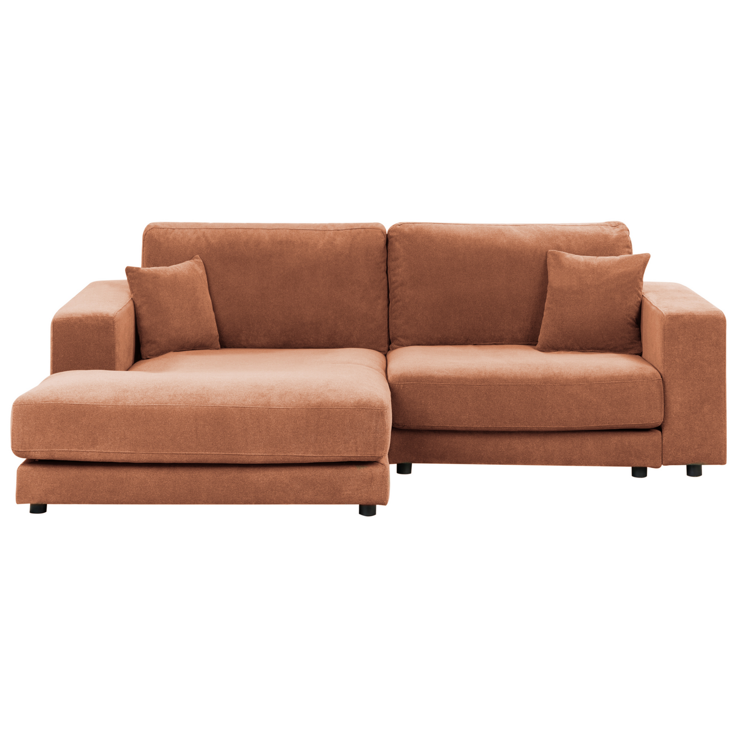 Beliani-LOFOTEN-Hoekbank 3-zits-Lichtrood-Rechtszijdig-Polyester