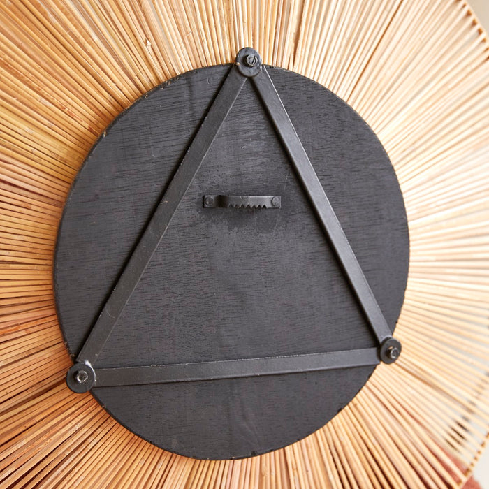 Tikamoon - Ronde spiegel van natuurvezel 60 cm Iris