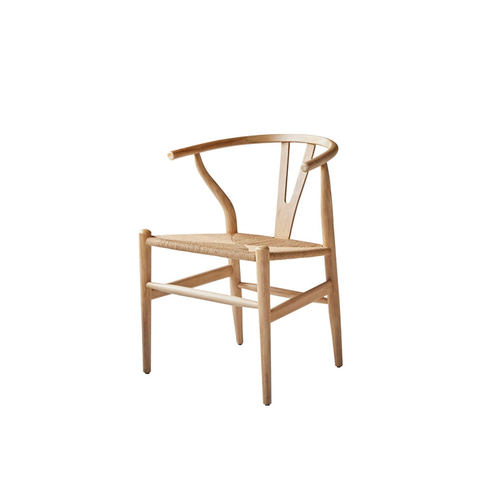 Tikamoon - Stoel van licht massief teakhout met vlechtwerk Blaise