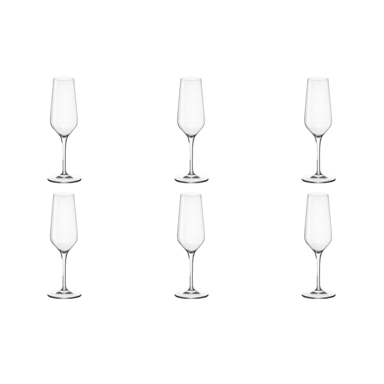 Rocco Bormioli Champagneflûte Electra 23 cl - Transparant 6 stuks