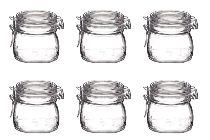 Bormioli Rocco Fido Weckpot - 50cl - 10cm - 6 stuks