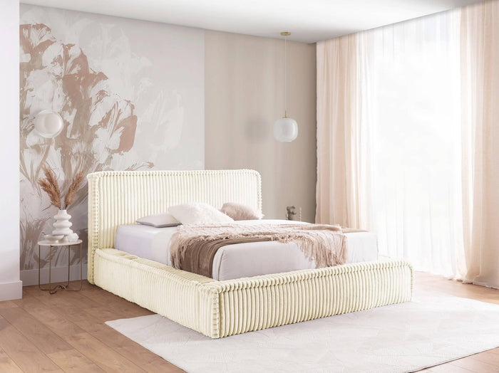 by fonQ Ruffle Bedframe - 160 x 200 cm - Ivoor