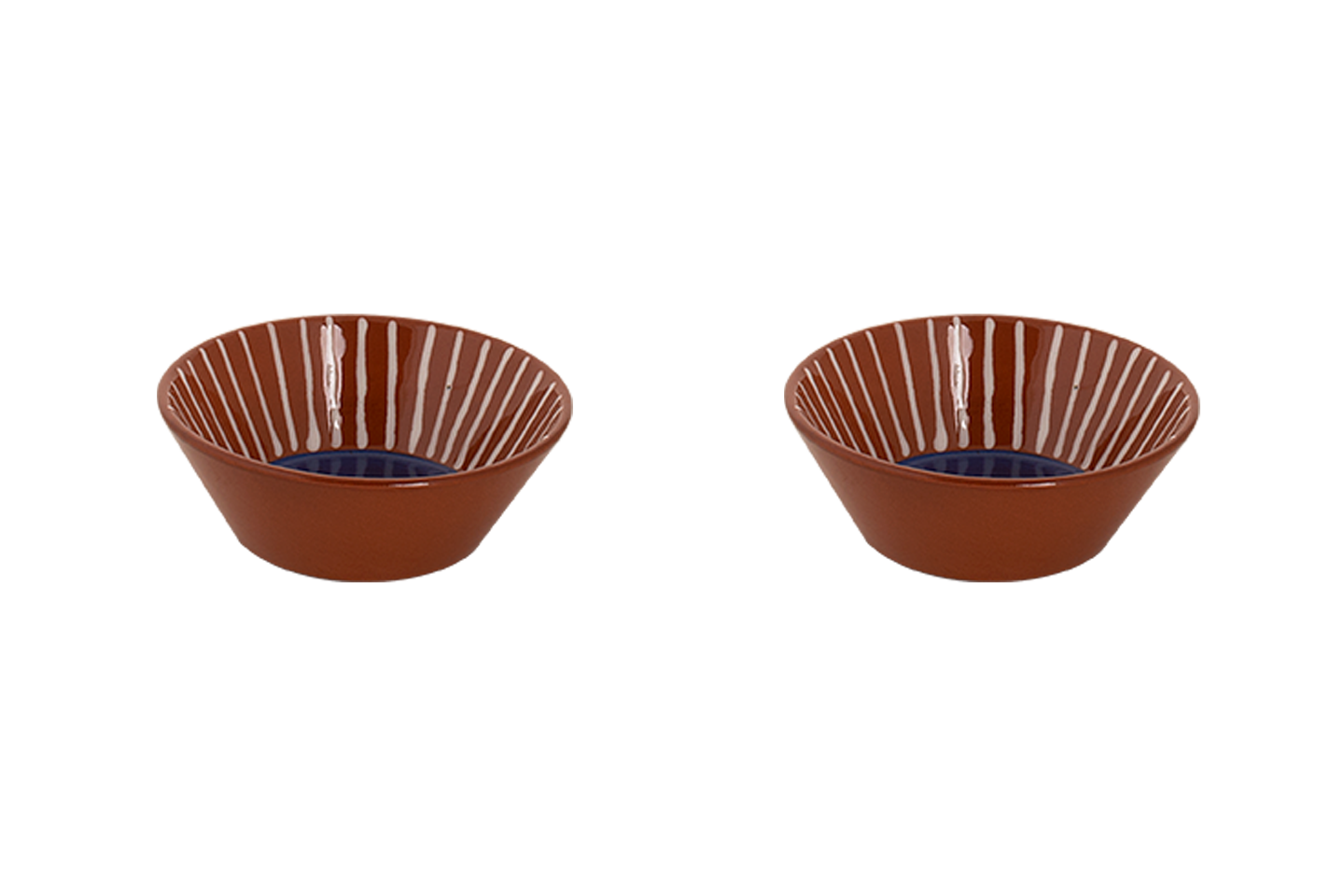 Colori Del Sud - Mezquita - Schaal - 2 stuks - 45 cl -15 cm - Blauw