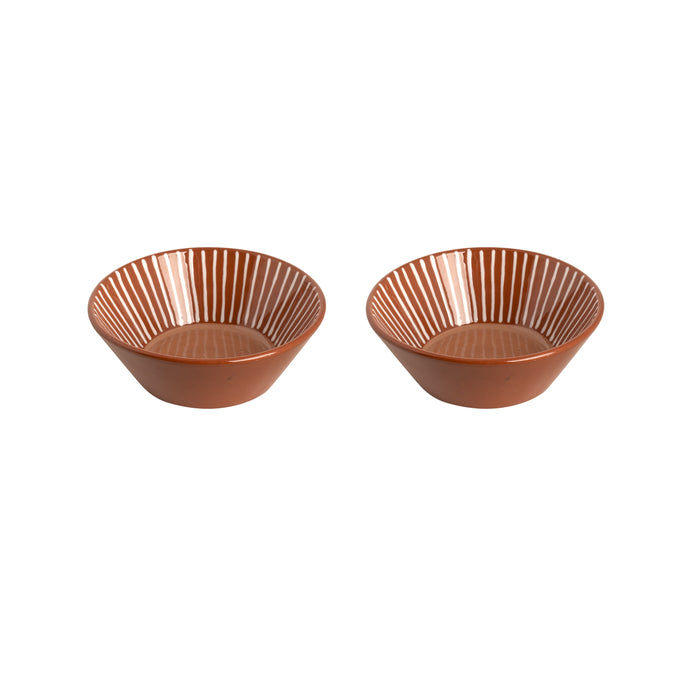 Colori Del Sud - Mezquita - Schaal - 2 stuks - 80 cl - ø 18 cm - Roze