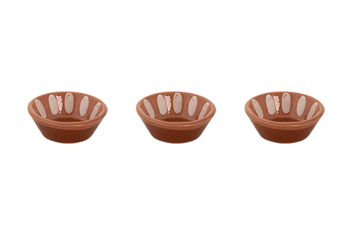 Colori Del Sud - Mezquita - Schaal - 3 stuks - 6 cl - ø 8 cm - Roze