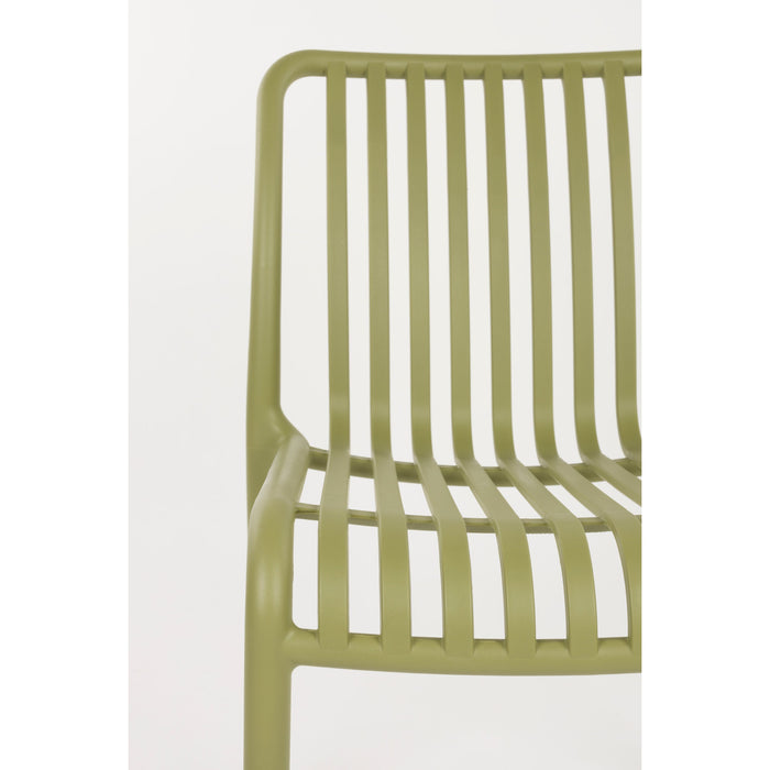 Housecraft Living Mante Tuinstoelen Kunststof Groen - Set van 4