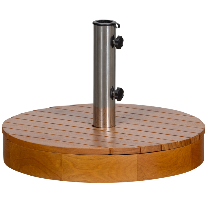 WOOOD Monica Parasolvoet - Hout - Naturel - 37xØ49 cm