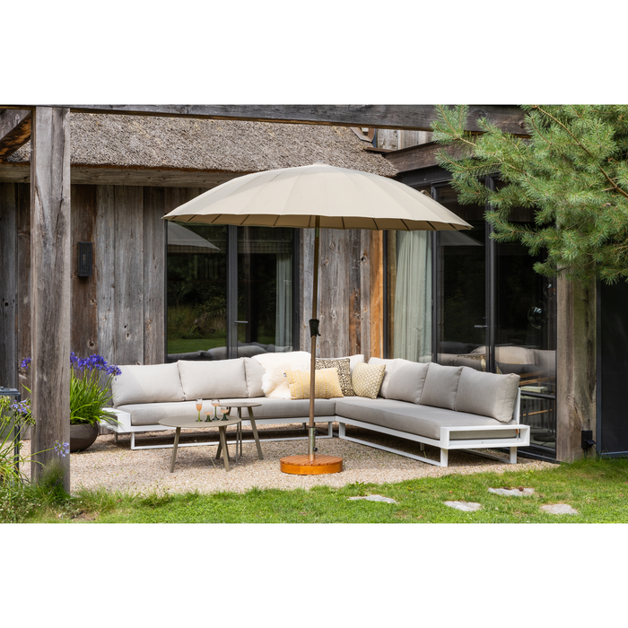 WOOOD Monica Parasolvoet - Hout - Naturel - 37xØ49 cm