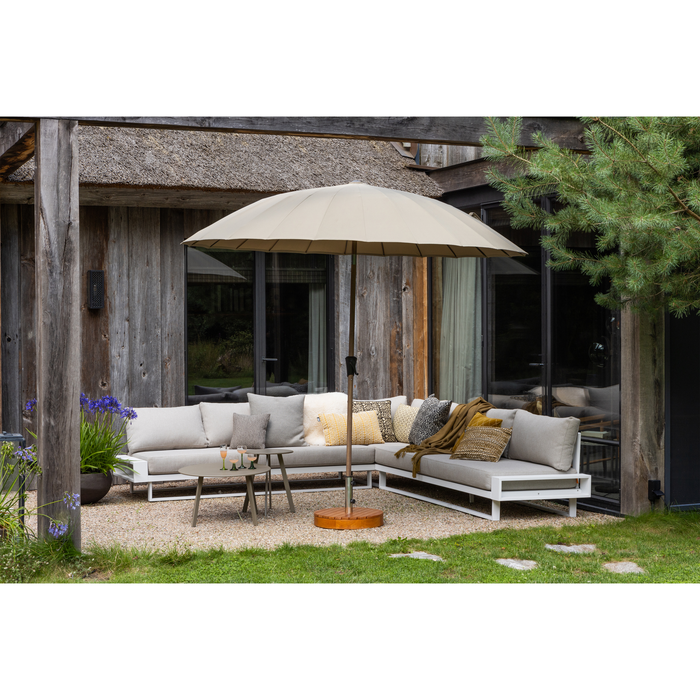 WOOOD Monica Parasolvoet - Hout - Naturel - 37xØ49 cm