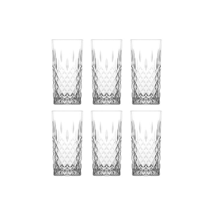 Mammoet - Rose - Longdrinkglas - 6 stuks - 36 cl - Transparant