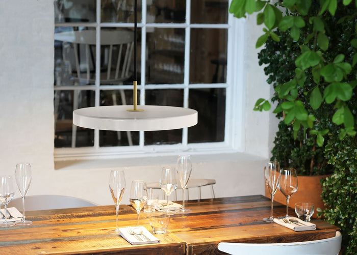 Asteria hanglamp Ø43 LED medium messing|nuance roze