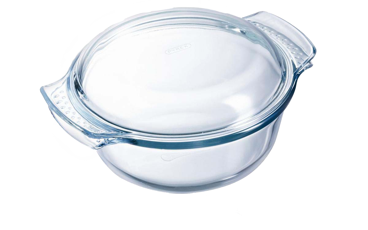 Pyrex - Essentials Ovenschaal Rond met Deksel 2,4 liter