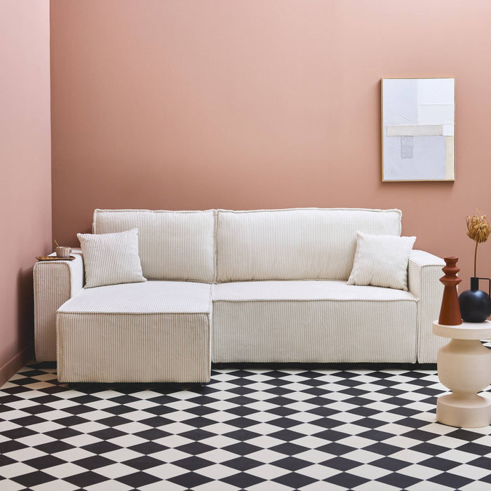 sweeek - Verstelbare 3-zits hoekbank