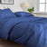 Zo Home Satinado Dekbedovertrekset Uni Katoen Satijn - evening blue