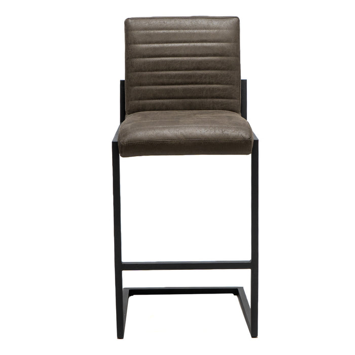 Bronx71 Industriële barkruk Block antraciet eco-leer 79 cm