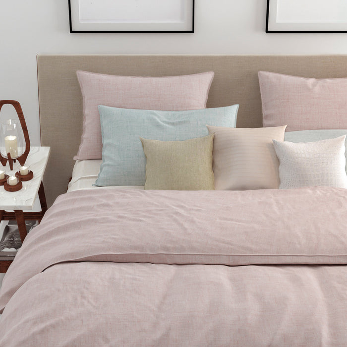 Zo Home Dekbedovertrek Katoen Lino Linnen Look shell nude