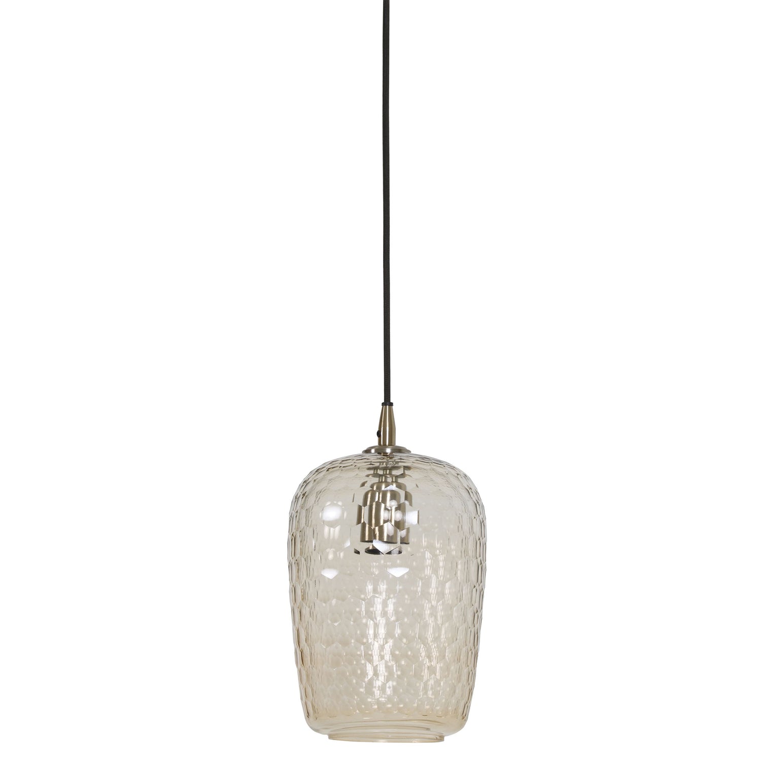 Light & Living Hanglamp DELICA - glas antiek brons