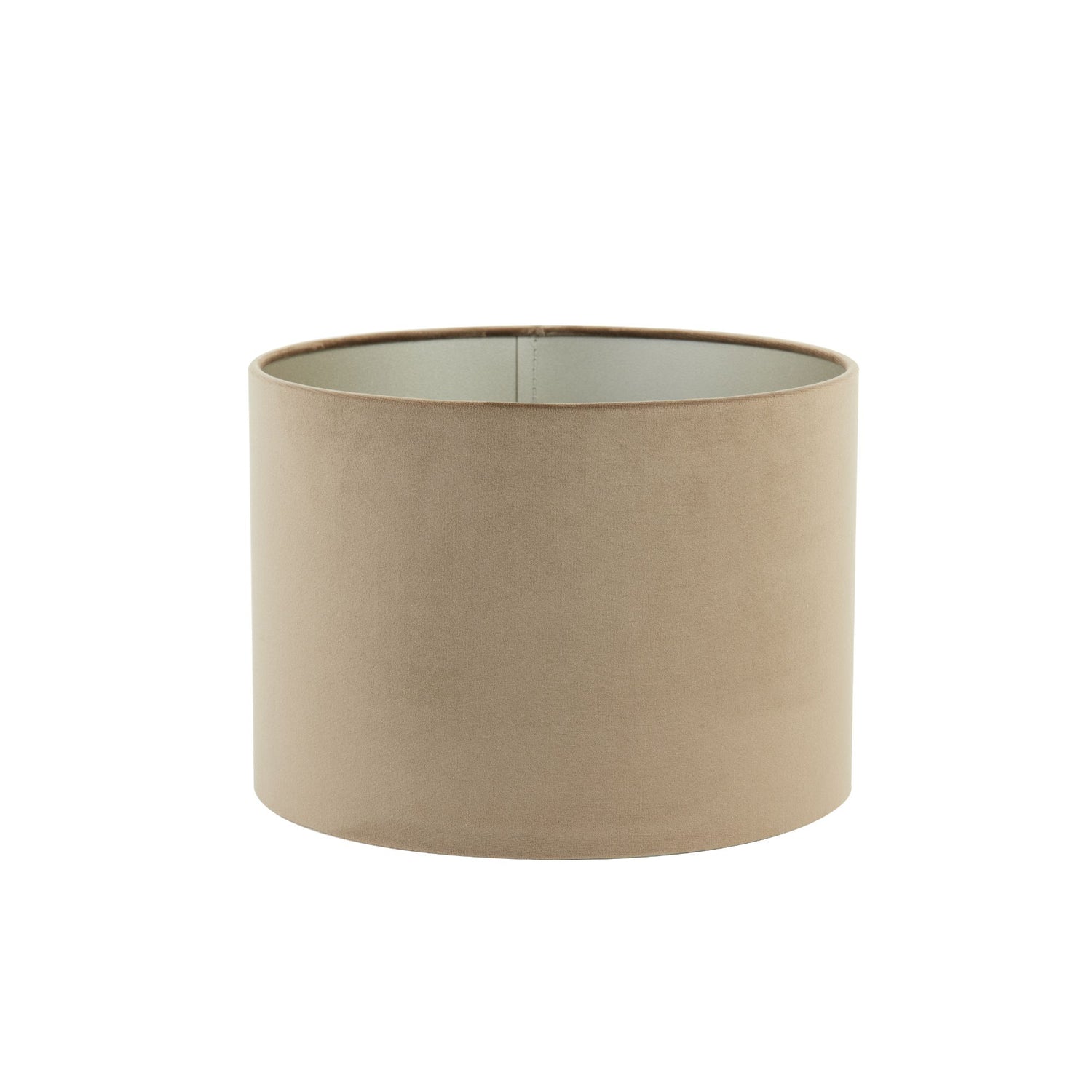 Light & Living Cilinder Lampenkap Velours - Bruin - Ø40x30cm
